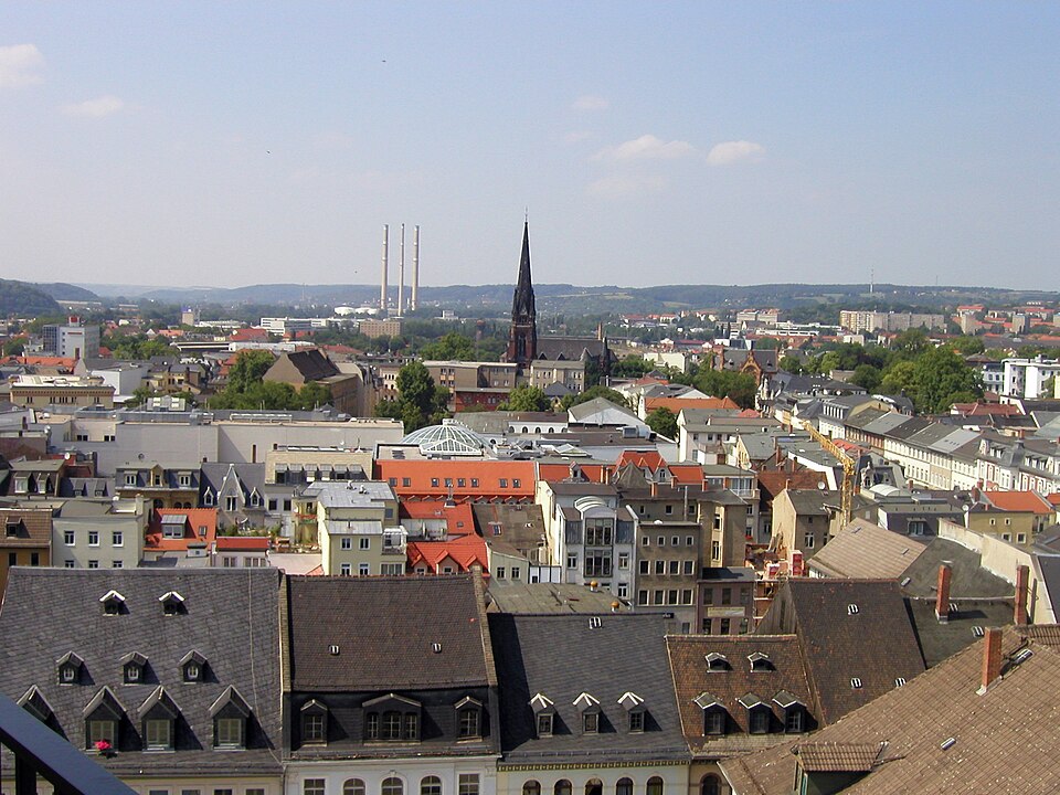 Fenster-Fachbetriebe in Gera: Blick vom Rathausturm – Foto: Schorle Fenster-Fachbetriebe in Gera: Blick vom Rathausturm