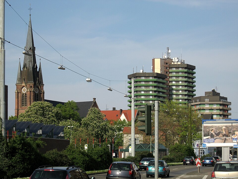 Fenster-Fachbetriebe in Herne: Blick auf Europaplatz mit Kreuzkirche