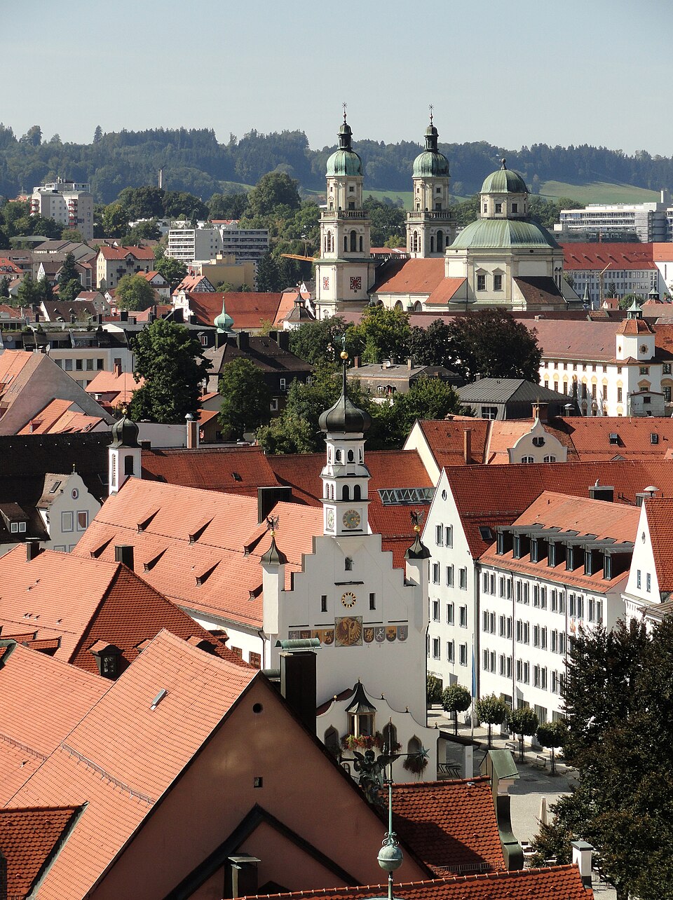 Fenster-Fachbetriebe in Kempten (Allgäu): Sicht auf Altstadt