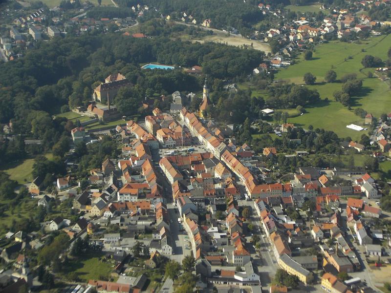 Luftbild in Königsbrück – Fenster-Gurus vermittelt Fachbetriebe in Königsbrück