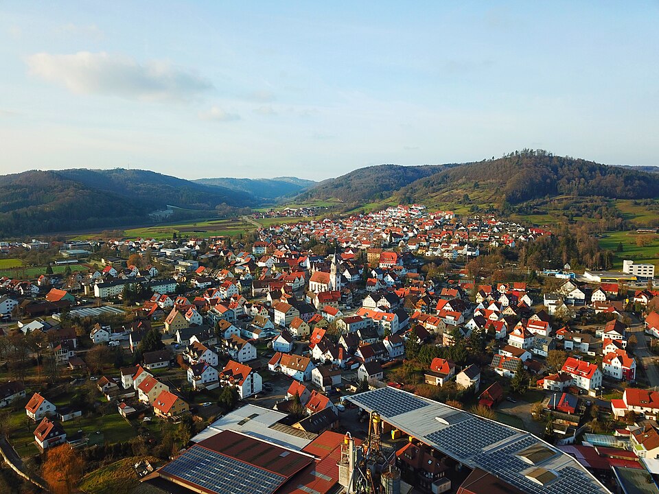 Fenster-Fachbetriebe in Sulzbach an der Murr: Luftbild – Foto: Der Sulzbacher Fenster-Fachbetriebe in Sulzbach an der Murr: Luftbild