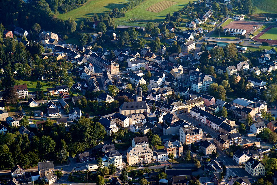Fenster-Fachbetriebe in Thum: Luftbild – Foto: Sandro Oestereich Fenster-Fachbetriebe in Thum: Luftbild